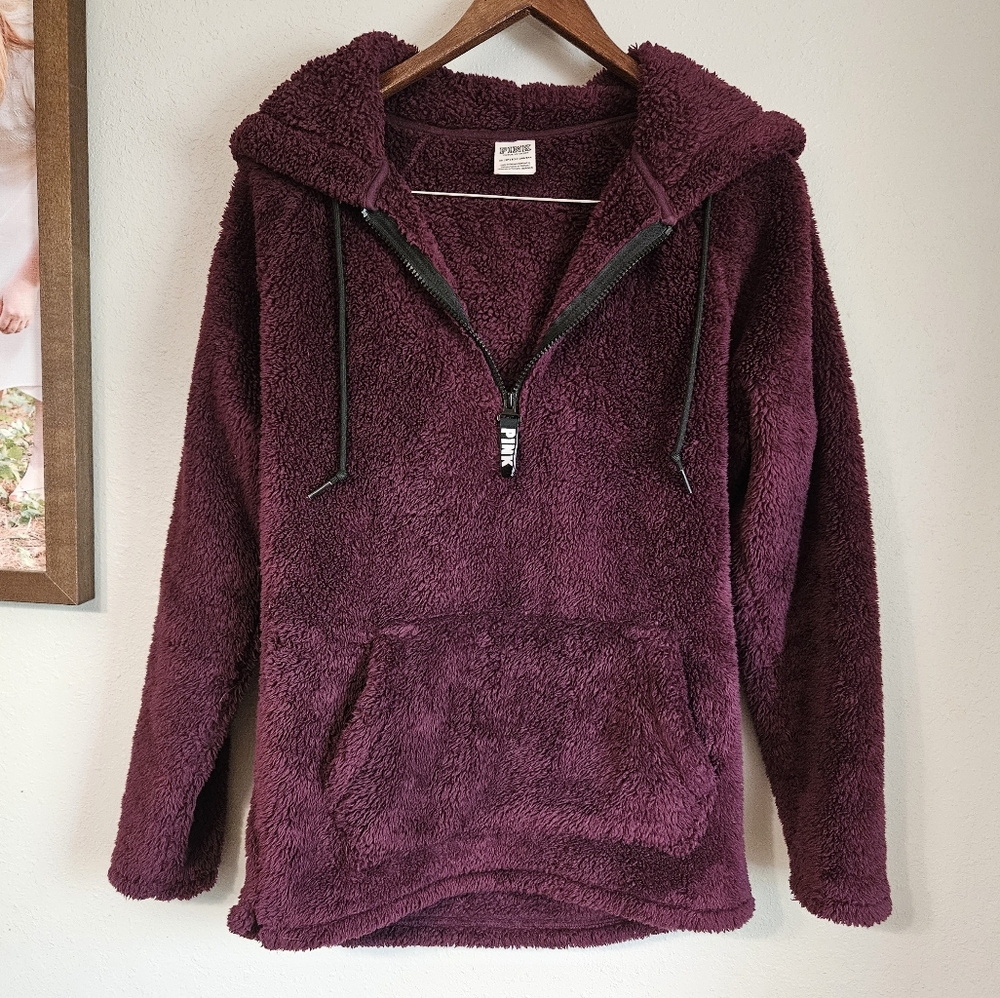 Victoria Secret PINK teddy sherpa hoodie